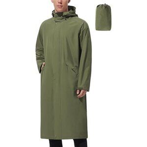 Waterproof Rain Jacket Men Lightweight Packable Windbreaker